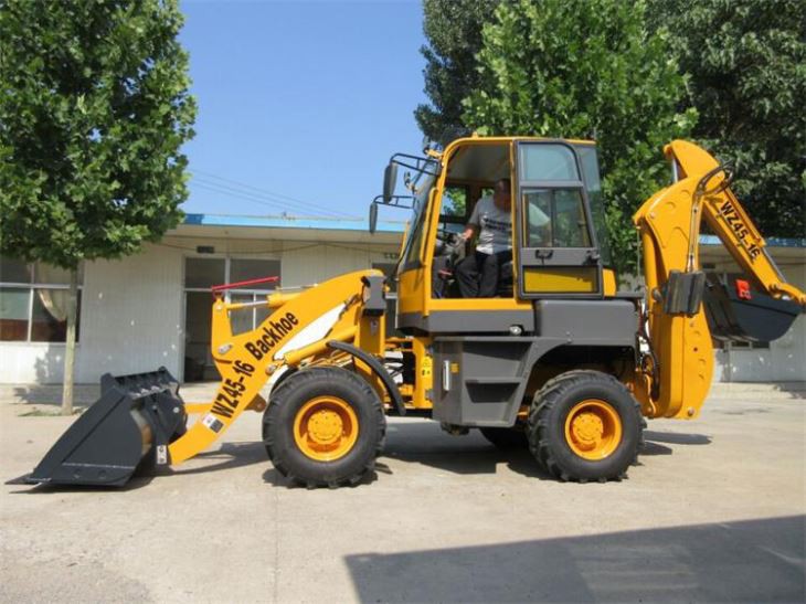 Excavators Backhoe And Wheel Front Loader